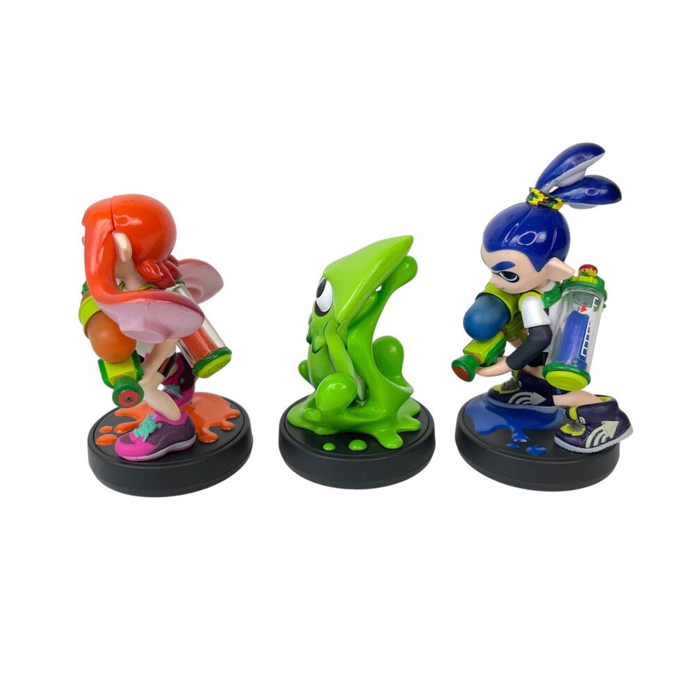 Splatoon 3-pack Nintendo Amiibo Figures Splatoon Series Girl, Squid, Boy - Picture 4 of 5